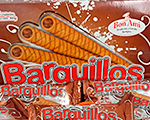 barquillos rellenos de chocolate