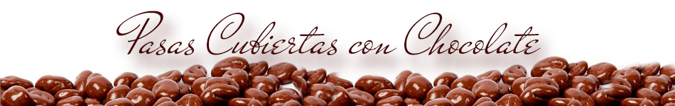 Pasas cubiertas con chocolate